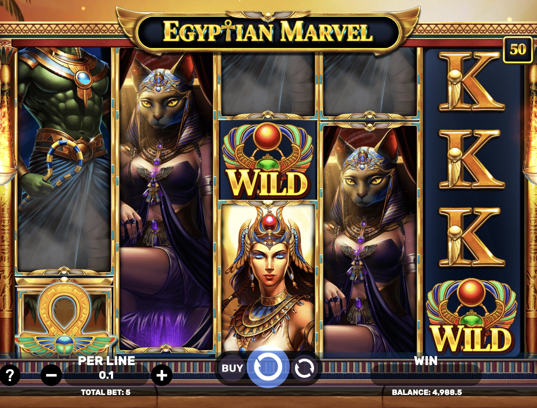 Онлайн слот-автоматы «Egyptian Marvel» от провайдера Spinomenal и Он Икс казино